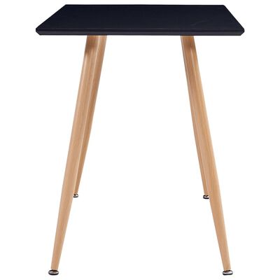 vidaXL Jedálenský stôl, čierno dubový 120x60x74 cm, MDF