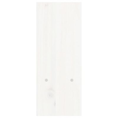 vidaXL Stojan na monitor biely (39-72)x17x43 cm masívna borovica