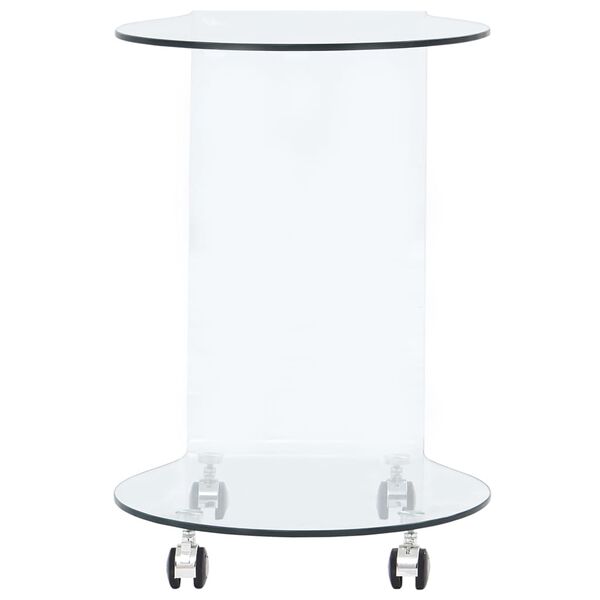 vidaXL Konferenčný stolík 45x40x58 cm, tvrdené sklo