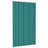 vidaXL Strešné panely 12 ks pozinkovaná oceľ zelené 80x45 cm