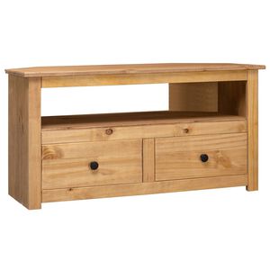 vidaXL Rohov&aacute; TV skrinka 93x49x49 cm borovicov&yacute; mas&iacute;v Panama Range