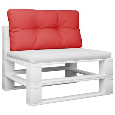 vidaXL Podložka na paletový nábytok, červená 80x40x12 cm, látka