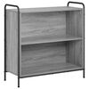 vidaXL Knižnica 80 x 33 x 80 cm Kompozitn&eacute; drevo Siv&yacute; Sonoma