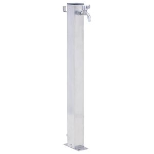 vidaXL Z&aacute;hradn&yacute; vodn&yacute; stĺpik 80 cm nehrdzavej&uacute;ca oceľ &scaron;tvorcov&yacute;