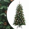 vidaXL Umel&yacute; Skl&aacute;pac&iacute; Vianočn&yacute; Stromček 150 cm 150 LED Tepl&aacute; biela