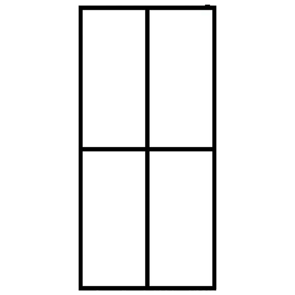 vidaXL Sprchová zástena walk-in, matné tvrdené sklo 100x195 cm