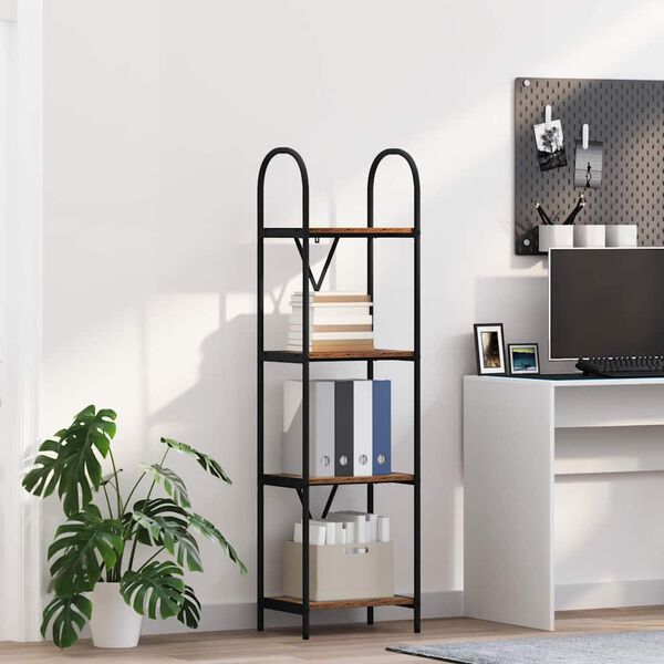 vidaXL Reg&aacute;l na knihy Star&eacute; drevo 40 x 30 x 146 cm Kompozitn&eacute; drevo