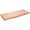 vidaXL N&aacute;stenn&aacute; polica bledohned&aacute; 100x40x(2-6) cm o&scaron;etren&yacute; mas&iacute;vny dub