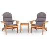 vidaXL 3-dielna z&aacute;hradn&aacute; sedacia s&uacute;prava Adirondack ak&aacute;ciov&yacute; mas&iacute;v