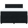 vidaXL Posteľn&yacute; r&aacute;m boxspring s matracom čierny 140x200 cm zamat