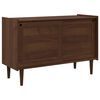vidaXL Serv&iacute;rovacia skriňa BILBAO Tmav&yacute; karamel 114 x 45 x 75 cm