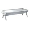 vidaXL Podnos na grilovanie strieborn&yacute; 118x42x31 cm nehrdzavej&uacute;ca oceľ