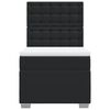 vidaXL Boxspring posteľ s matracom čierna 100x200 cm umel&aacute; koža