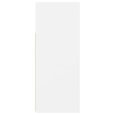 vidaXL Komoda s LED svetlami biela 115,5x30x75 cm