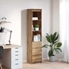 vidaXL Highboard Artisan Oak 37,5x35x180 cm Engineered Wood