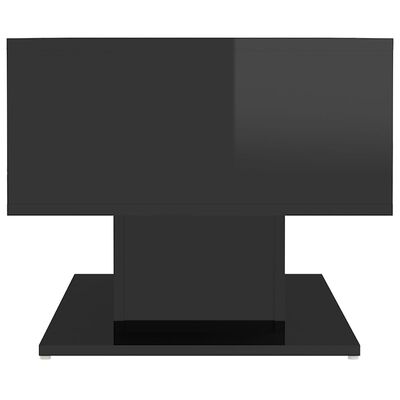 vidaXL Konferenčný stolík lesklý čierny 103,5x50x44,5 cm drevotrieska