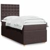 vidaXL Boxspring posteľ s matracom tmavohned&aacute; 90x190 cm l&aacute;tka