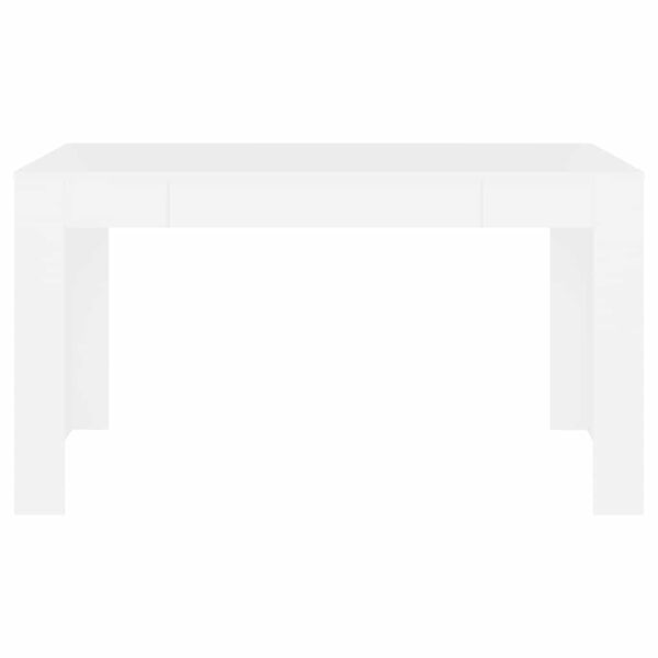 vidaXL Jedálenský stolík biely 140x74,5x76 cm kompozitné drevo