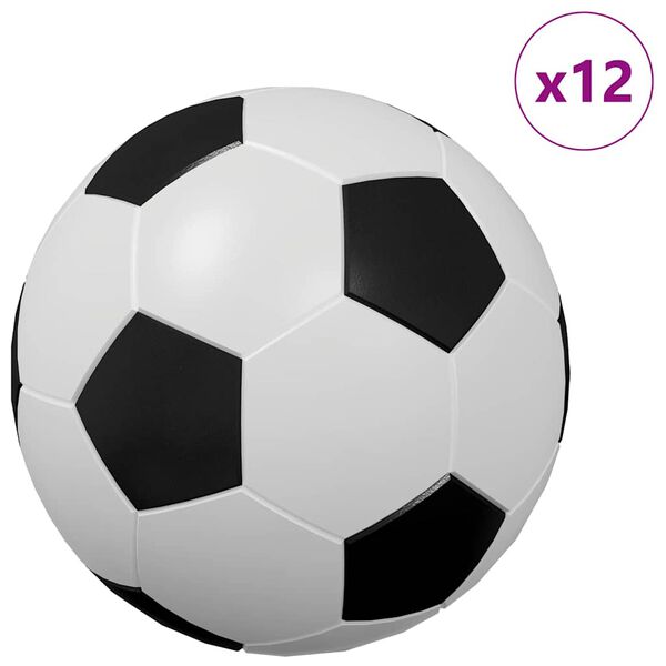 vidaXL Stoln&eacute; futbaly 12 pcs Biela 3,6 x 3,6 cm Polypropyl&eacute;n