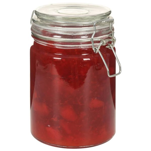 vidaXL Skladovacie poh&aacute;re s uzatv&aacute;rac&iacute;mi viečkami 6 ks 750 ml