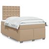 vidaXL Boxspring posteľ+matrac, kapuč&iacute;nov&aacute; 120x190cm, umel&aacute; koža