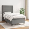 vidaXL Boxspring posteľ s matracom tmavosiv&aacute; 90x200 cm l&aacute;tka