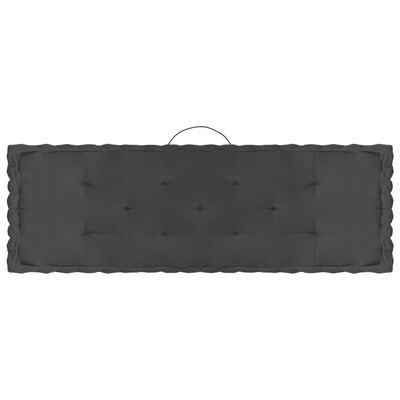 vidaXL Podlahové podložky na paletový nábytok 3 ks antracitové bavlna