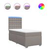 vidaXL Boxspring posteľ s matracom sivohned&yacute; 100x200 cm l&aacute;tka