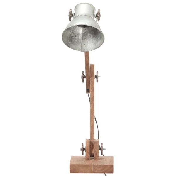 vidaXL Industri&aacute;lna stropov&aacute; lampa strieborn&aacute; okr&uacute;hla 58x18x90 cm E27