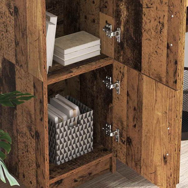 vidaXL Highboard Star&eacute; drevo 31.5 x 32 x 122.5 cm