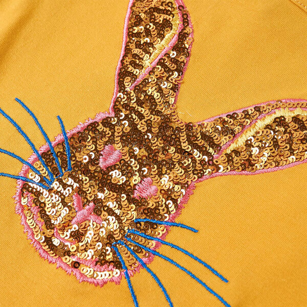 Detsk&eacute; tričko s dlh&yacute;mi ruk&aacute;vmi okrov&eacute; 140