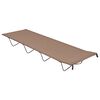 vidaXL Kempingov&eacute; ležadlo 180x60x19 cm, l&aacute;tka oxford, oceľ, sivohned&eacute;