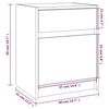 vidaXL Nočné stolíky 2 ks 40x31x50 cm, borovicový masív