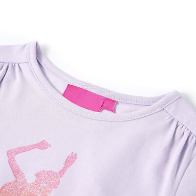 Detské tričko s dlhými rukávmi svetlo fialové 92