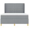 vidaXL Boxspring posteľ s matracom tmavo&scaron;ed&aacute; 90x190 cm Svetlosiv&aacute;