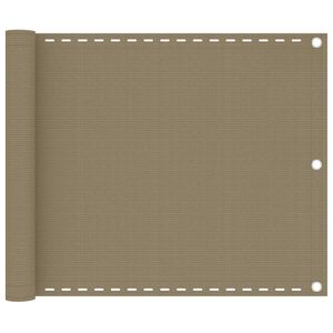 vidaXL Balk&oacute;nov&aacute; mark&iacute;za sivohned&aacute; 75x300 cm HDPE