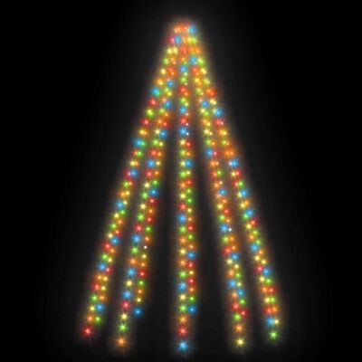 vidaXL Svetelná sieť na vianočný stromček 250 LED, farebná 250 cm