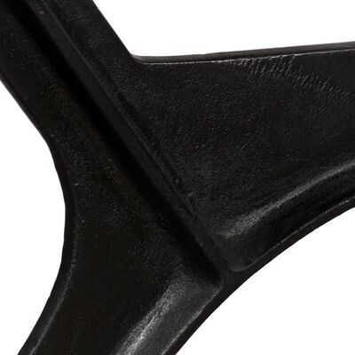 vidaXL Stolové nohy na jedálenský stôl 2 ks, rám v tvare O, liatina