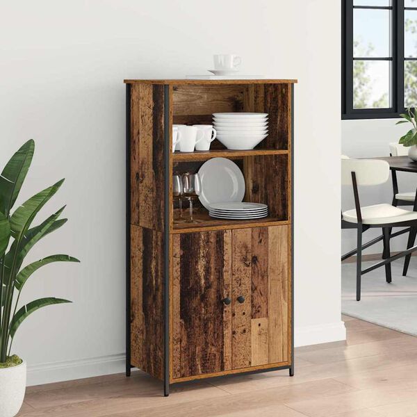 vidaXL Highboard Star&eacute; drevo 62 x 36 x 121,5 cm Kompozitn&eacute; drevo