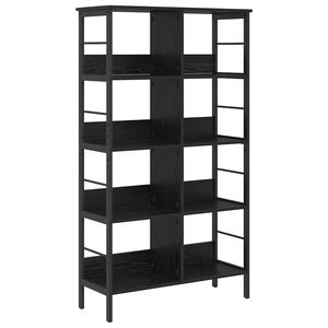 vidaXL Reg&aacute;l na knihy Čierny dub 82 x 32 x 144,5 cm Kompozitn&eacute; drevo