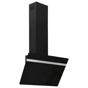 vidaXL N&aacute;stenn&yacute; digestor 60 cm oceľ a tvrden&eacute; sklo čierny