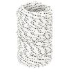 vidaXL Pleten&eacute; lodn&eacute; lano biele 2 mm x 25 m polyester
