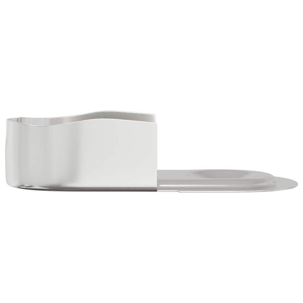 vidaXL Konzola na &scaron;atn&iacute;k 12 pcs Biely zinok 40 x 18 x 10 mm Železo