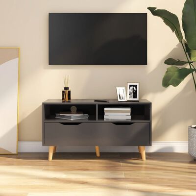vidaXL TV skrinka, sivá 90x40x48,5 cm, kompozitné drevo