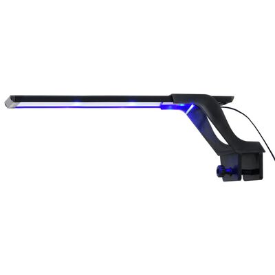 vidaXL LED svetlo do akvária so svorkami 35-55 cm modrá a biela