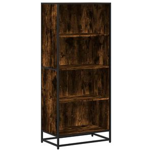 vidaXL Knižnica dymov&yacute; dub 60x35x139 cm kompozitn&eacute; drevo