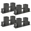 Pomocn&iacute;k na stohovanie dreva 4 pcs Antracitov&aacute; 34 x 10 x 15 cm Oceľ