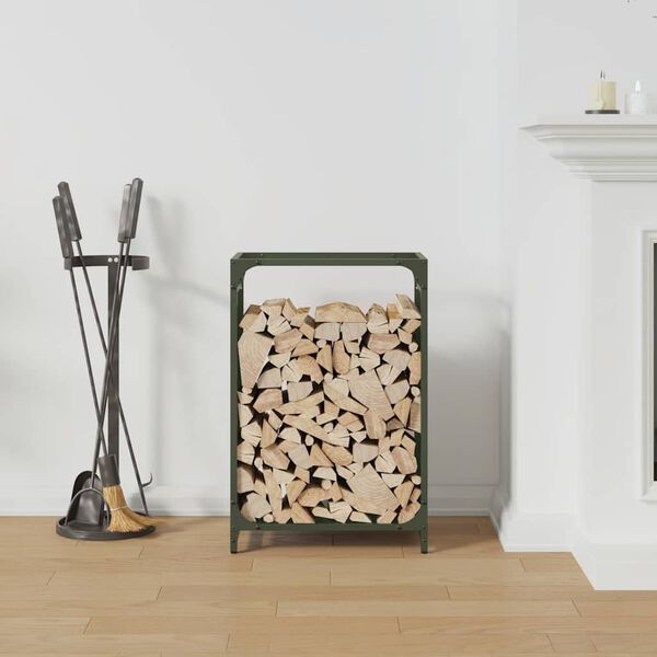 vidaXL Regál na krbové drevo, 44x28x65 cm, za studena lisovaná oceľ