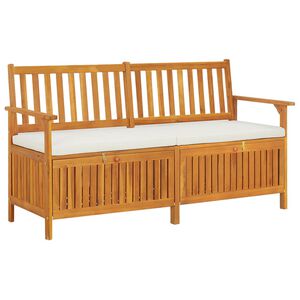 vidaXL &Uacute;ložn&aacute; lavica s vank&uacute;&scaron;om 148 cm mas&iacute;vne ak&aacute;ciov&eacute; drevo
