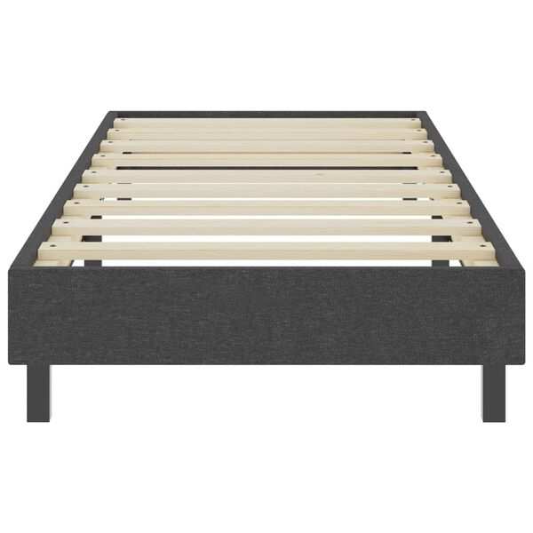 vidaXL Posteľ boxspring tmavošedá látková 90x200 cm